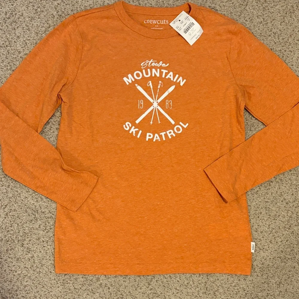 NWT J. Crew Crewcuts Stowe Mountain Ski Patrol T Shirt, 8 (Medium) - Picture 2 of 12